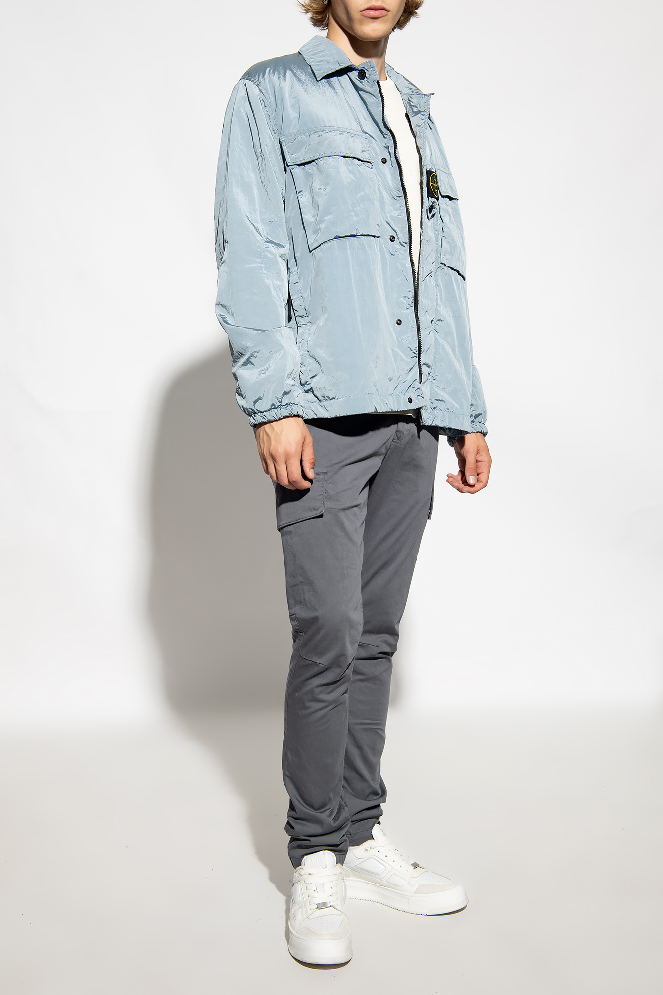 Sky blue best sale stone island jacket